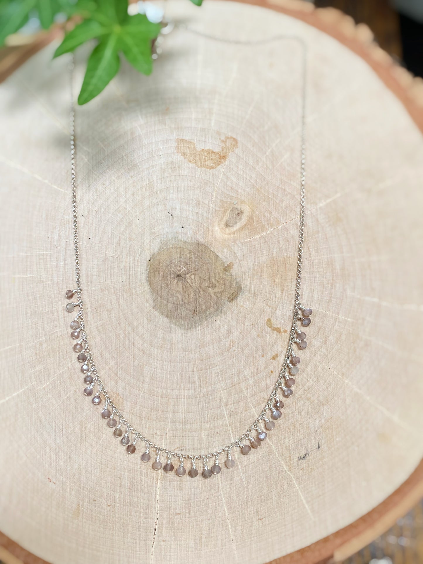 Moonstone Small Fringe Necklace