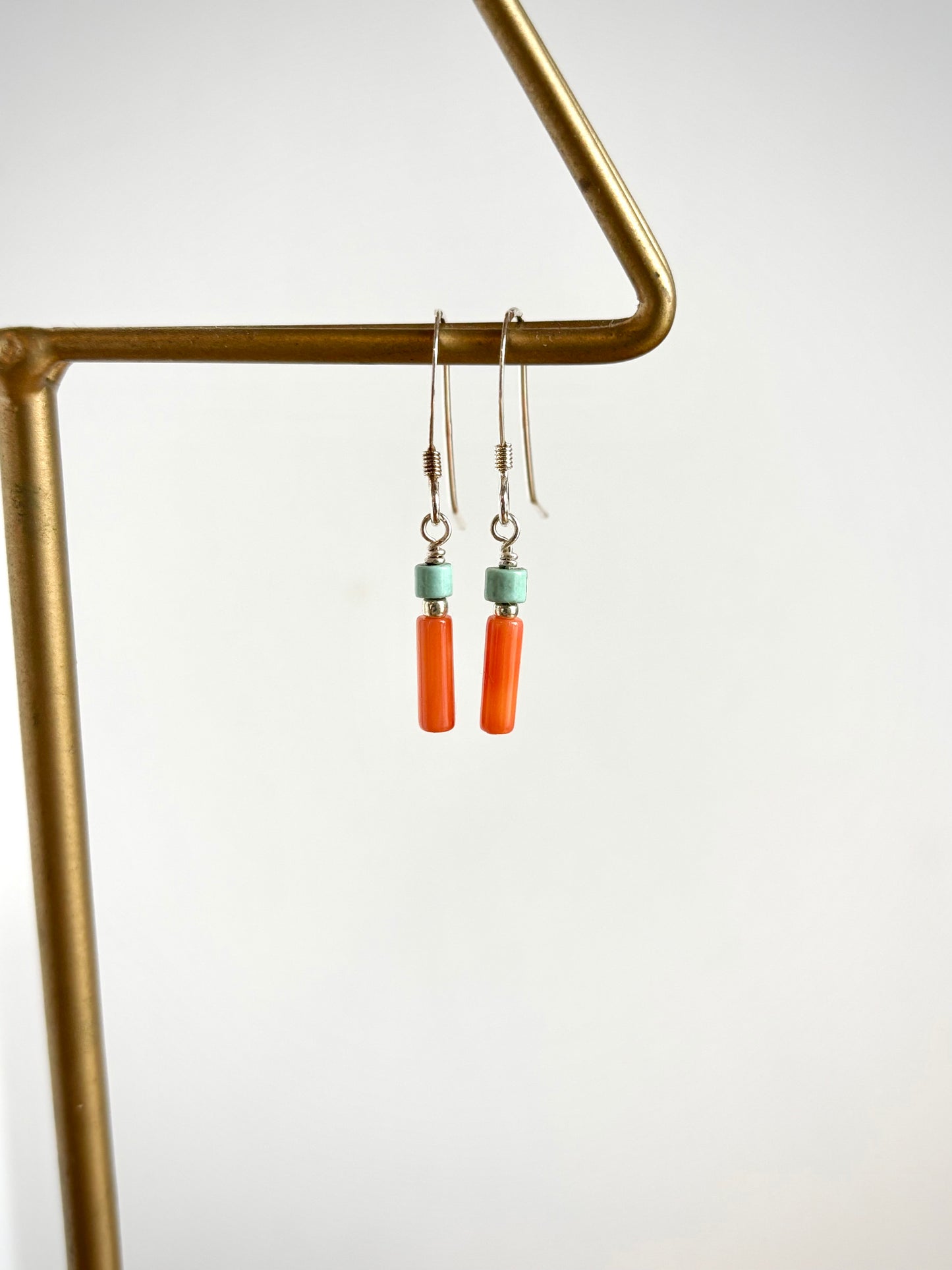 Coral & Turquoise Earrings