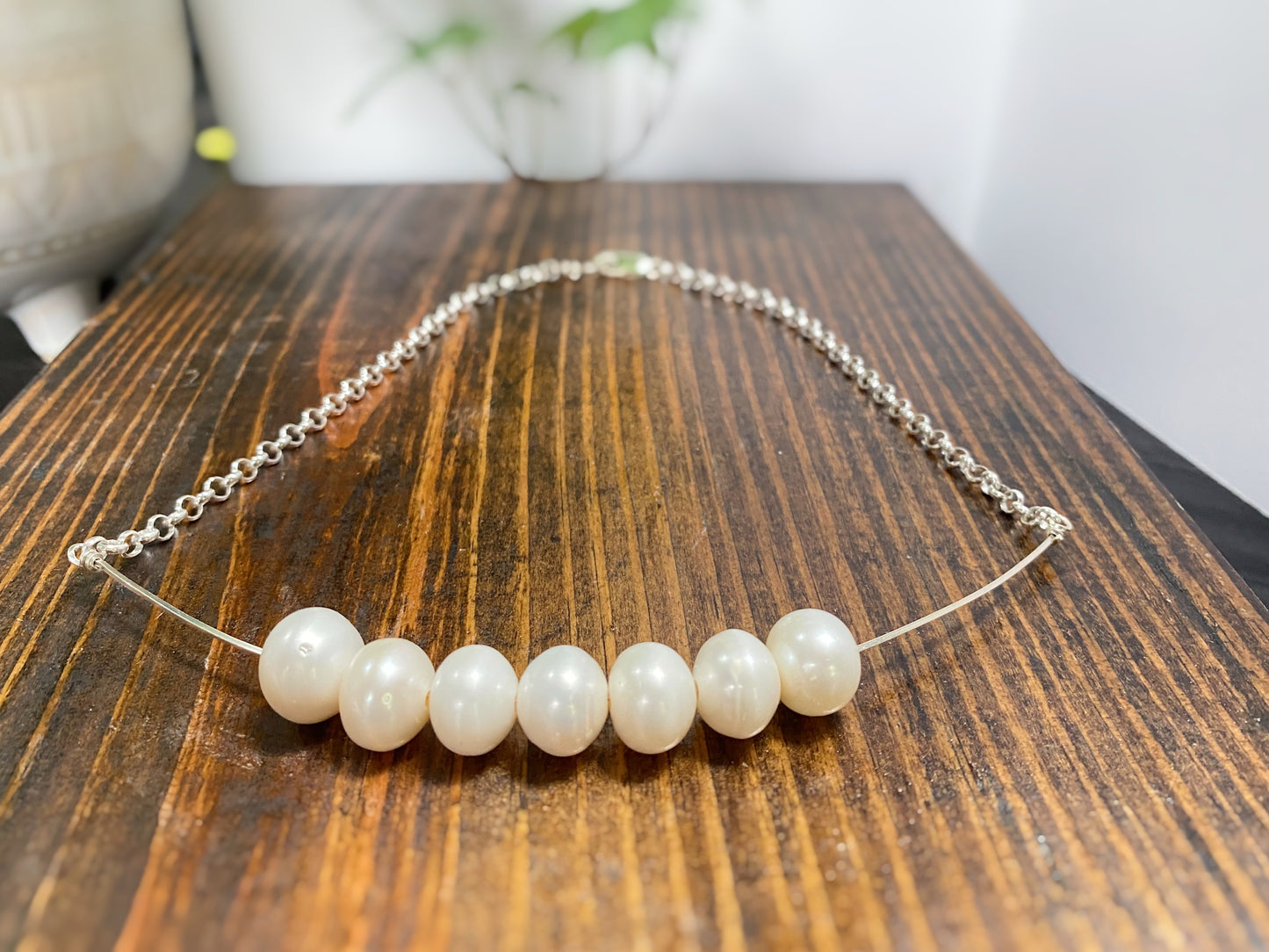 Large Freshwater Pearl Chain Necklace