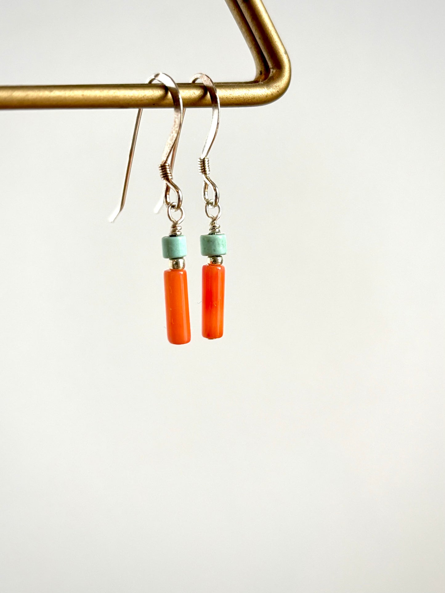 Coral & Turquoise Earrings