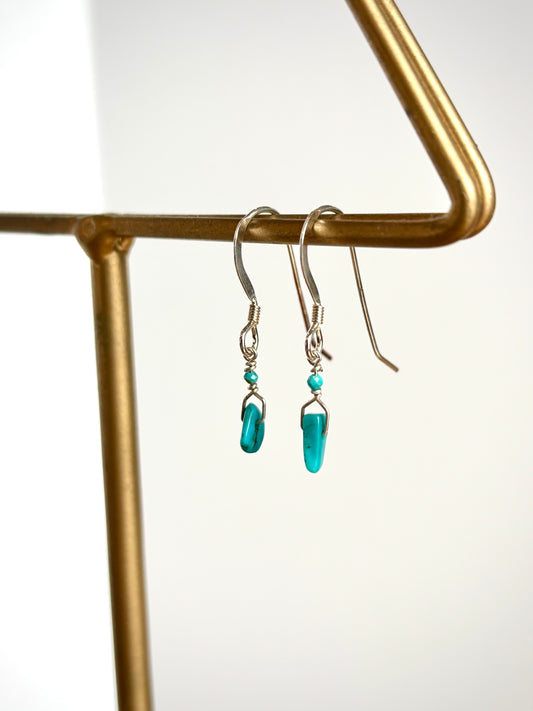 Turquoise Micro Earrings