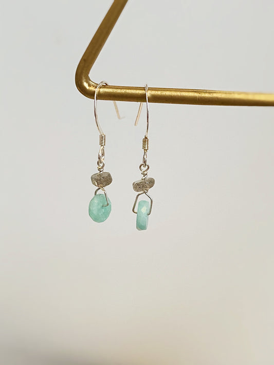 Amazonite & Labradorite Earrings