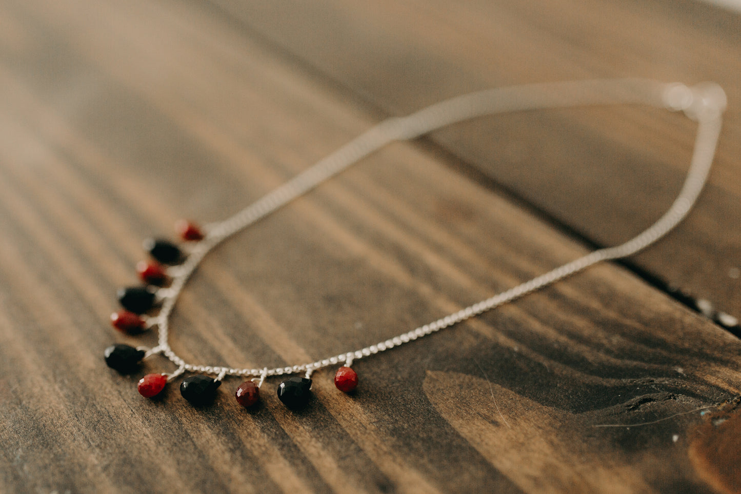 Ruby & Black Onyx Necklace