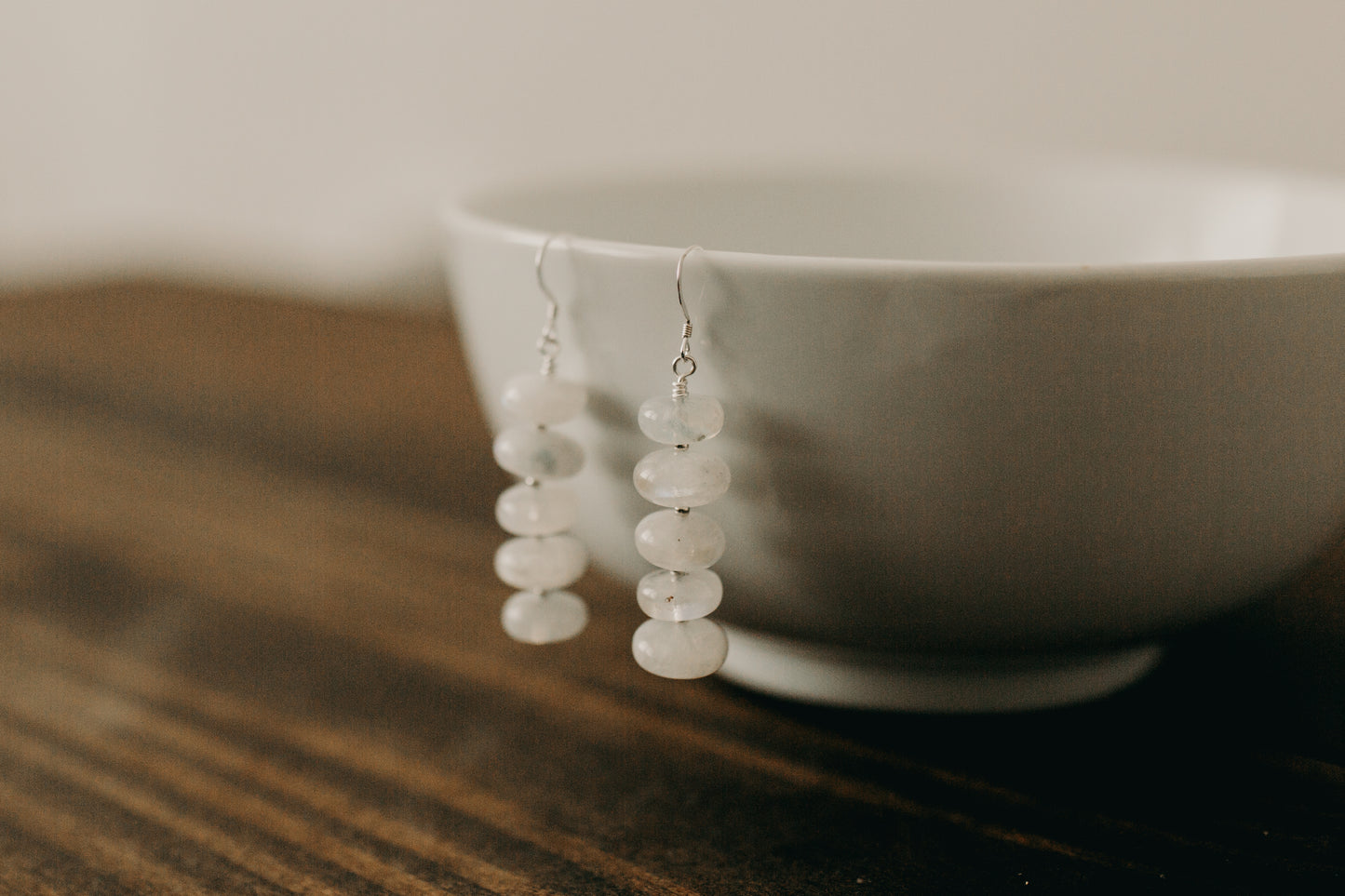 Rainbow Moonstone Earrings