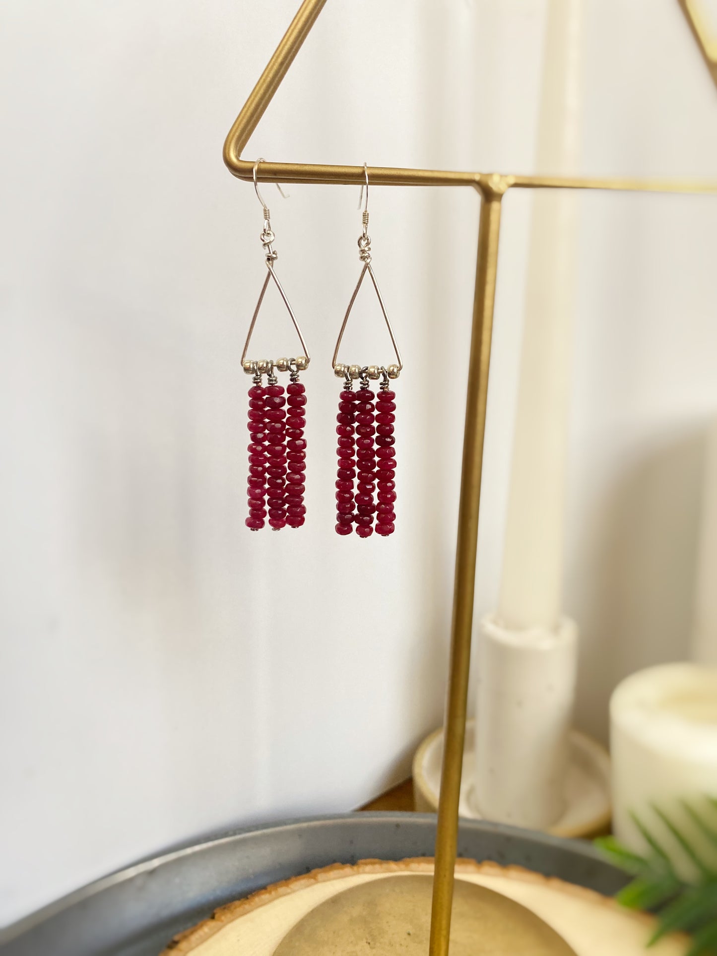 Ruby Fringe Earrings