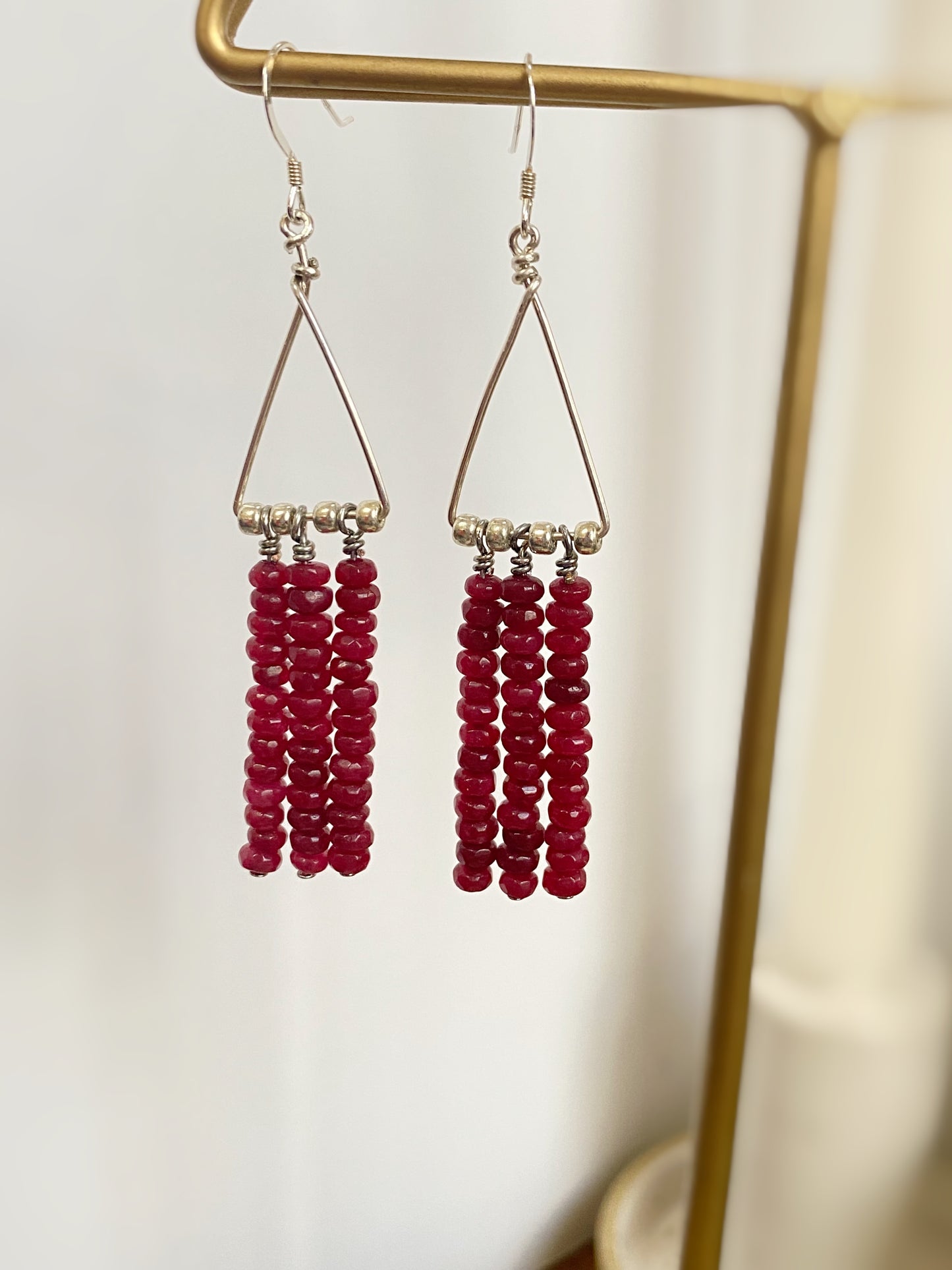 Ruby Fringe Earrings