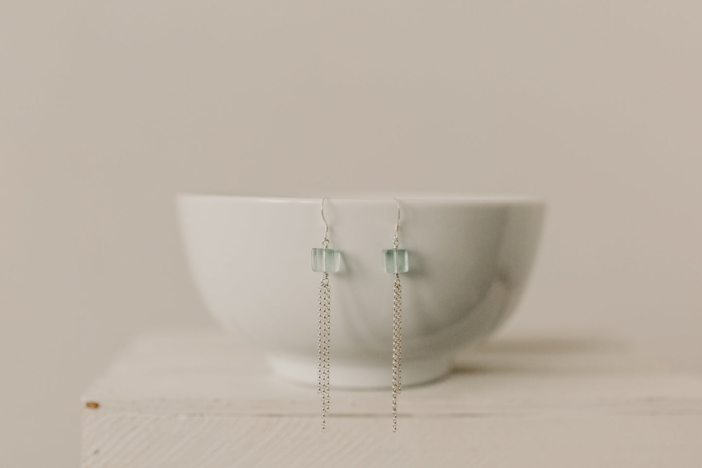 Fluorite & Sterling Fringe Earrings